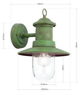 Orion AL 11-1205 - Applique da esterno LEONIE 1xE27/60W/230V IP44 verde