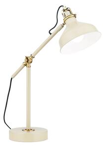 Orion LA 4-1222/1 - Lampada da tavolo SCHILLER 1xE27/40W/230V color crema/bronzo