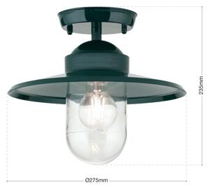 Orion AL 11-1317 - Lampadario da esterno EDWARD 1xE27/60W/230V IP44 verde