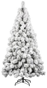 Albero di Natale Innevato Des Alpes Ø93x180 cm 312 Rami Super Folto con Effetto Neve in PVC Verde