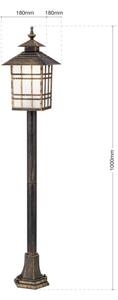 Orion AL 11-1117/1 - Lampada da esterno KIKO 1xE27/11W/230V IP44 bronzo/patina