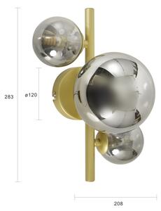 Brilagi - Applique a LED MILLA 3xG9/3W/230V oro/fumé