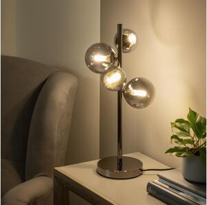 Brilagi - Lampada da tavolo LED MILLA 4xG9/3W/230V nero cromato/fumé
