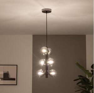 Brilagi - Lampadario LED a sospensione con cavo MILLA 6xG9/3W/230V nero cromato/fumé