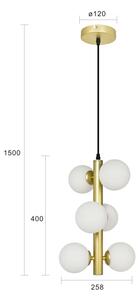 Brilagi - Lampadario LED a sospensione con filo MILLA 6xG9/3W/230V oro/bianco