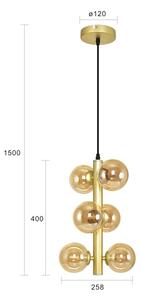 Brilagi - Lampadario LED a sospensione con filo MILLA 6xG9/3W/230V oro