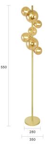Brilagi - Lampada LED da terra MILLA 7xG9/3W/230V oro