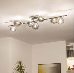 Brilagi - Lampadario a plafone LED MILLA 7xG9/3W/230V nero cromato/fumé
