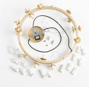 Brilagi - Lampadario LED a sospensione con filo MILLA 15xG9/3W/230V oro/bianco