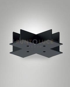 Copertura per giunto a x nera sistema binario track incasso