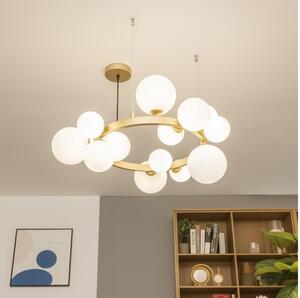 Brilagi - Lampadario LED a sospensione con filo MILLA 15xG9/3W/230V oro/bianco