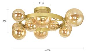 Brilagi - Lampadario a plafone LED MILLA 10xG9/3W/230V oro