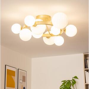 Brilagi - Lampadario a plafone LED MILLA 10xG9/3W/230V oro/bianco