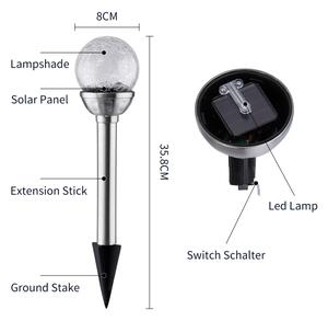 Aigostar - Lampada solare LED RGB LED/0,08W/2V IP44