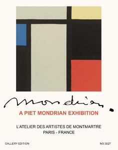 Stampa artistica Illustration Special Edition Piet Mondrain Exhibition No 3027 - Piet Mondrian, (30 x 40 cm)