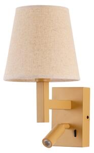 Brilagi - Applique a LED DEYA 1xE14/40W/230V + LED/3W lino/oro