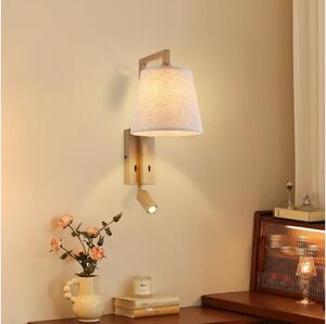 Brilagi - Applique a LED RAYA 1xE14/40W/230V + LED/3W lino/beige