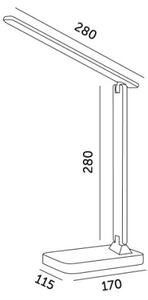 Lampada da tavolo LED dimmerabile NOBLITE N LED/7W/230V 3000/4000/6500K bianco