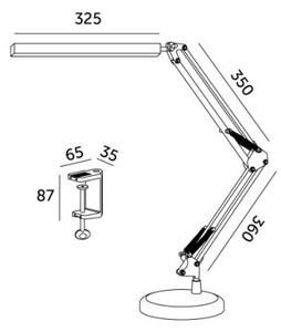 Lampada da tavolo LED dimmerabile 2in1 USB TENUIX LED/14W/5V 3000-6000K bianco
