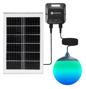 Aigostar-LED RGBW Lampadario solare MESH 20W/3,7V 4000 mAh 2700K-6500K IP65 d. 15 cm