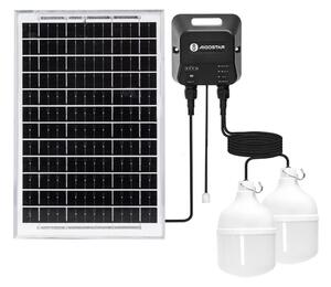 Aigostar - Lampadario solare LED 2xLED/35W/12V 6000 mAh 6500K diametro 10 cm
