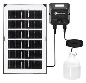 Aigostar - Lampadario solare LED con sensore LED/35W/12V 3000 mAh 6500K diametro 10 cm