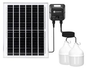 Aigostar - Lampadario solare LED con sensore 2xLED/70W/12V 12000 mAh 6500K diametro 12 cm