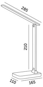 LED RGBW Lampada da tavolo dimmerabile NOBLITE LED/7W/5V 3000/4000/6500K nero