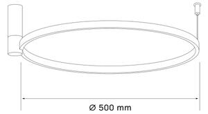 Plafoniera LED NOEMI LED/20W/230V 4000K diametro 50 cm oro