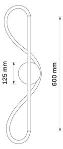 Applique LED EMMA LED/19W/230V oro