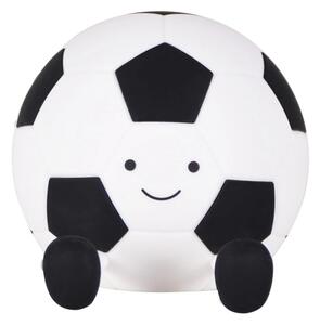 Lampada LED dimmerabile per bambini FOOTBALL LED/2W/5V USB 1200 mAh bianco/nero