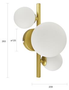 Brilagi - Applique a LED MILLA 3xG9/3W/230V oro/bianco
