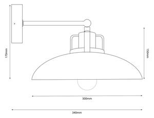 Brilagi - LED Applique FLAMENGO 1xE27/60W/230V blu