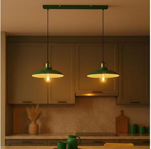 Brilagi - LED Lampadario a sospensione con filo FLAMENGO 2xE27/60W/230V verde
