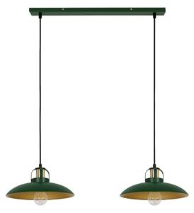 Brilagi - LED Lampadario a sospensione con filo FLAMENGO 2xE27/60W/230V verde
