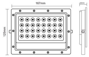 Riflettore LED da esterno LED/50W/230V 5000K IP65 grigio