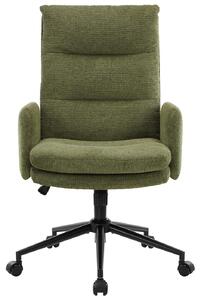 Sedia da ufficio girevole - Ergonomica - Schienale alto - Verde - Da 99 a 106 cm - Per soggiorno e ufficio