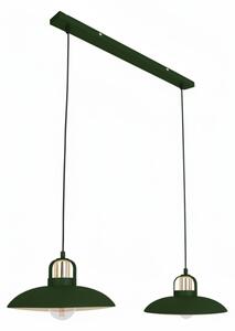 Brilagi - LED Lampadario a sospensione con filo FLAMENGO 2xE27/60W/230V verde