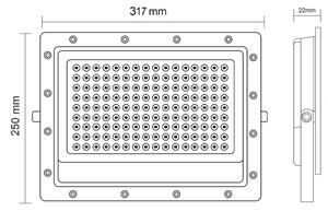 Riflettore LED da esterno LED/200W/230V 5000K IP65 grigio