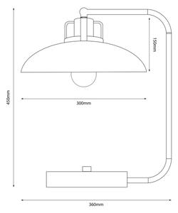 Lampada da tavolo FELIX 1xE27/60W/230V blu
