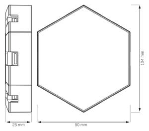 Lampada decorativa da parete LED RGBW Dimmerabile MAYA LED/1W/230V + telecomando