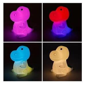 LED RGB dimmerabile luce notturna ricaricabile per bambini LED/2,5W/5V 3000K 1200 mAh dinosauro