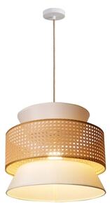 Lampadario a sospensione con filo GRENADA 1xE27/20W/230V diametro 40 cm beige