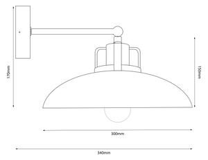 Brilagi - LED Applique FLAMENGO 1xE27/60W/230V beige