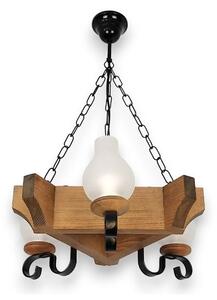 Brilagi - Lampadario a sospensione con catena QUEEN 3xE14/40W/230V faggio