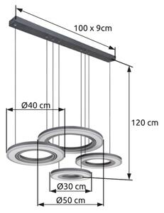 Globo 67191-80 - Lampadario a sospensione con filo LED dimmerabile BLASIUS LED/80W/230V+ +TC
