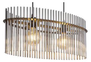 Globo 15698H3 - Lampadario a sospensione con filo GORLEY 2xE27/60W/230V nero