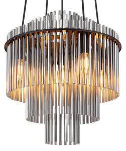 Globo 15698H2 - Lampadario a sospensione con filo GORLEY 5xE14/40W/230V nero