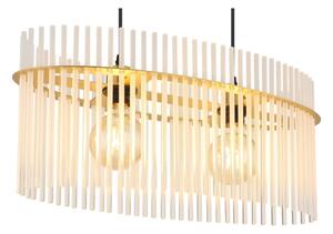 Globo 15698H3M - Lampadario a sospensione con filo GORLEY 2xE27/60W/230V oro