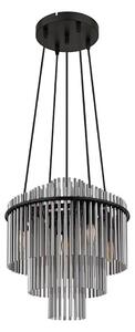 Globo 15698H2 - Lampadario a sospensione con filo GORLEY 5xE14/40W/230V nero